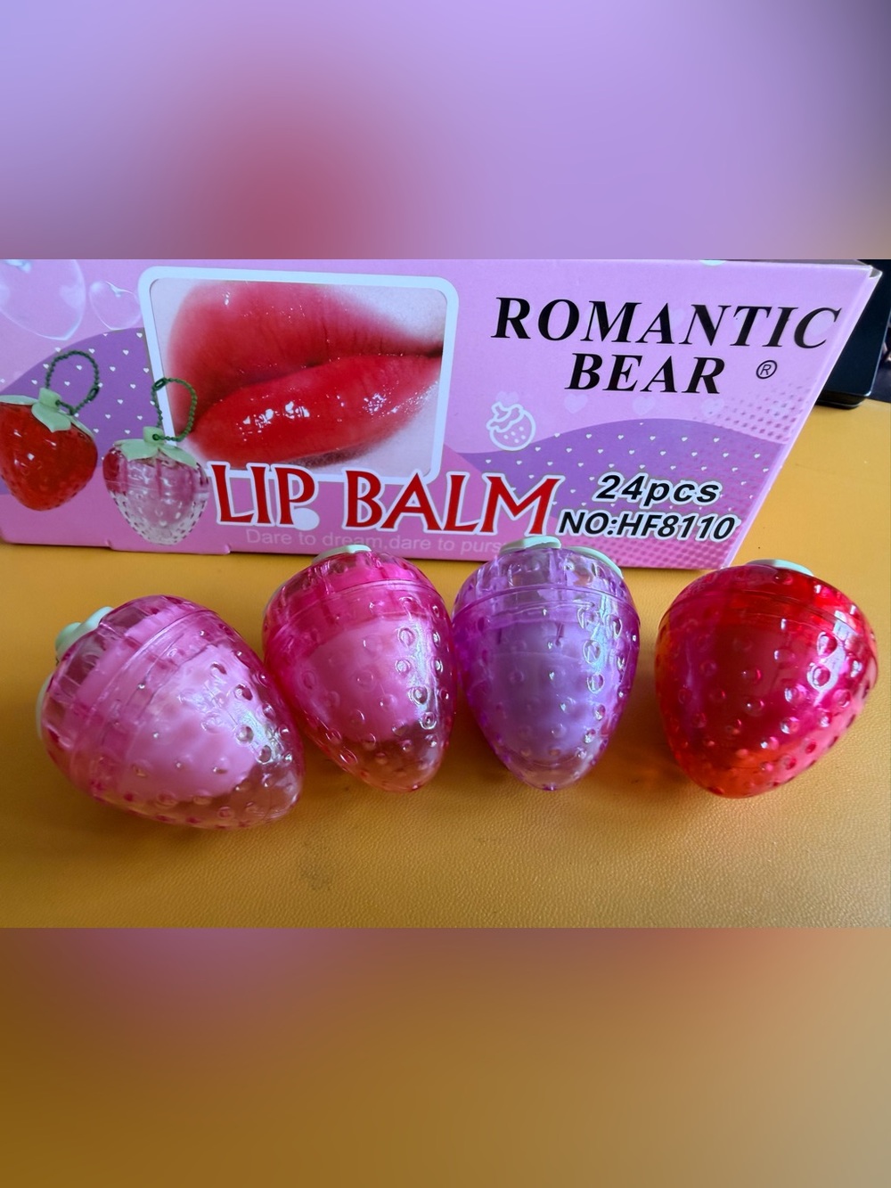 Strawberry Lip Balm ph color mood